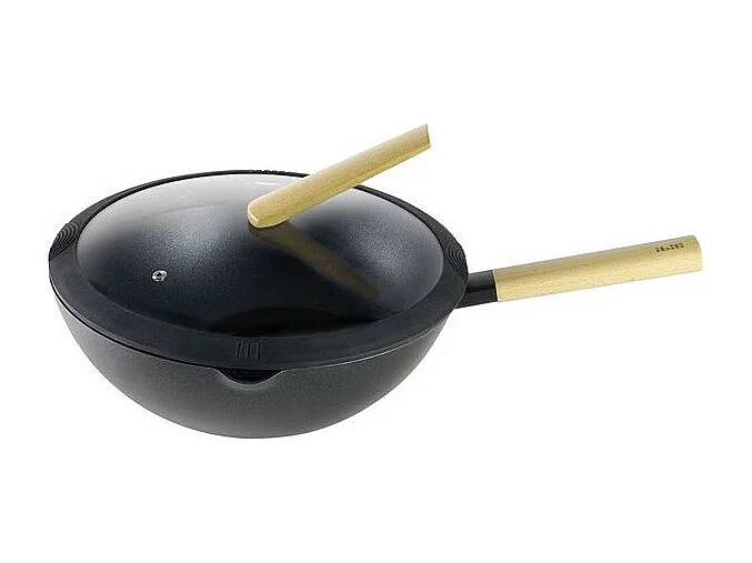 Wok Luxe met Deksel 30 cm Ibili - Moderne Aziatische Keuken