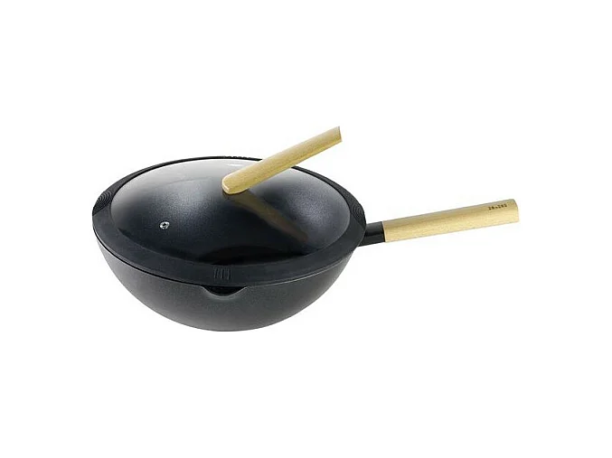 Wok Luxe avec Couvercle 30 cm Ibili - Cuisine Asiatique Moderne