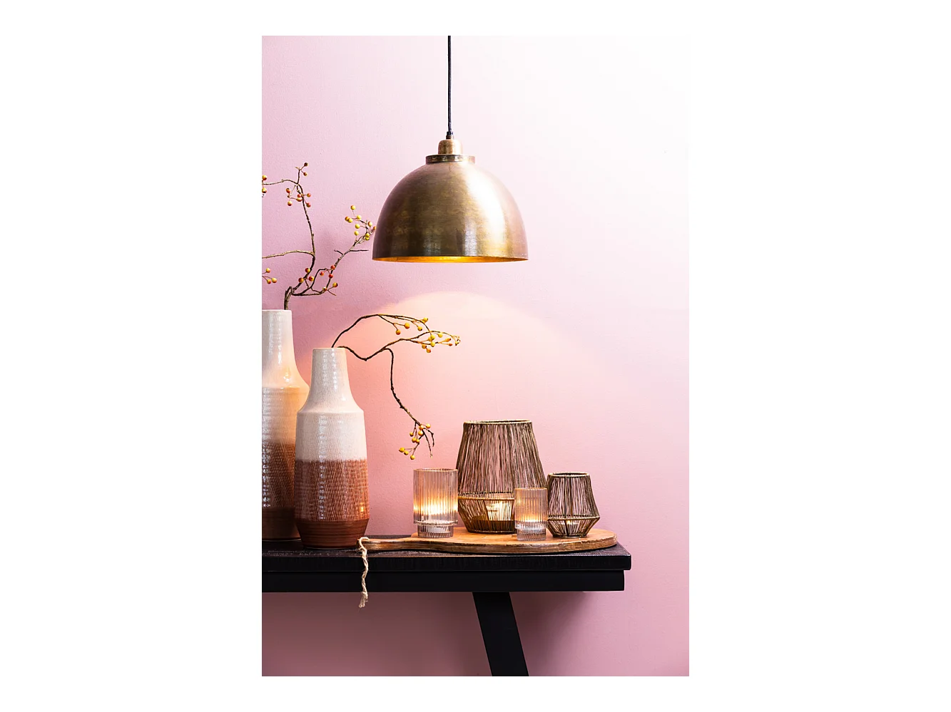 Suspension KYLIE - Ø45x30cm - Bronze