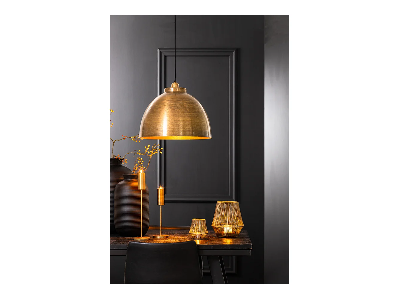 Suspension KYLIE - Ø45x30cm - Bronze