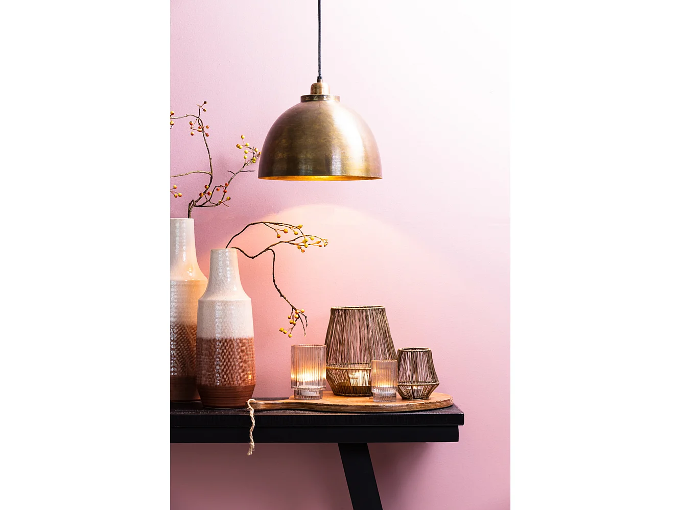 Suspension KYLIE - Ø45x30cm - Bronze