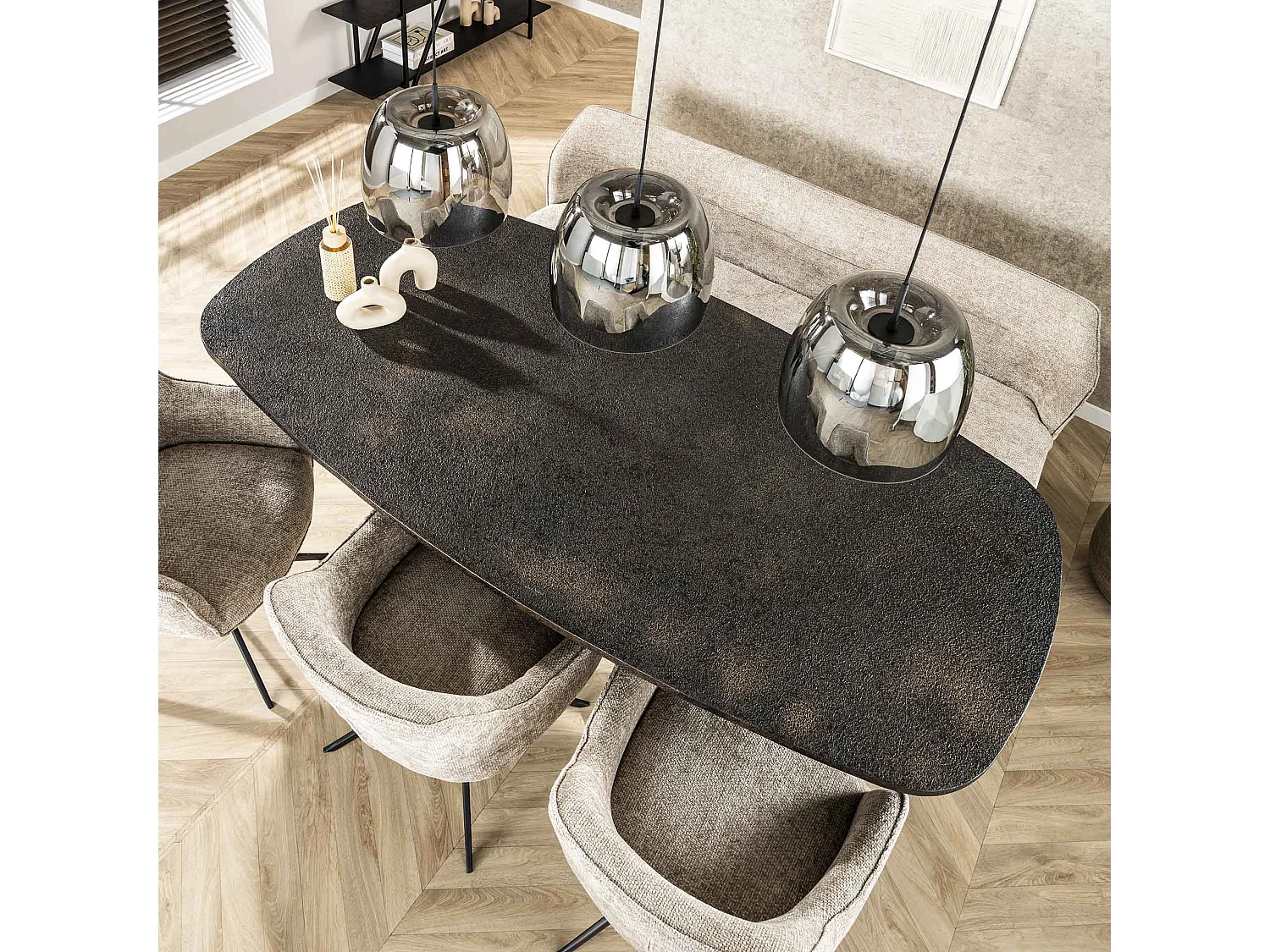 Hanglamp 3L Drift Glass - Smoke Grey Glas