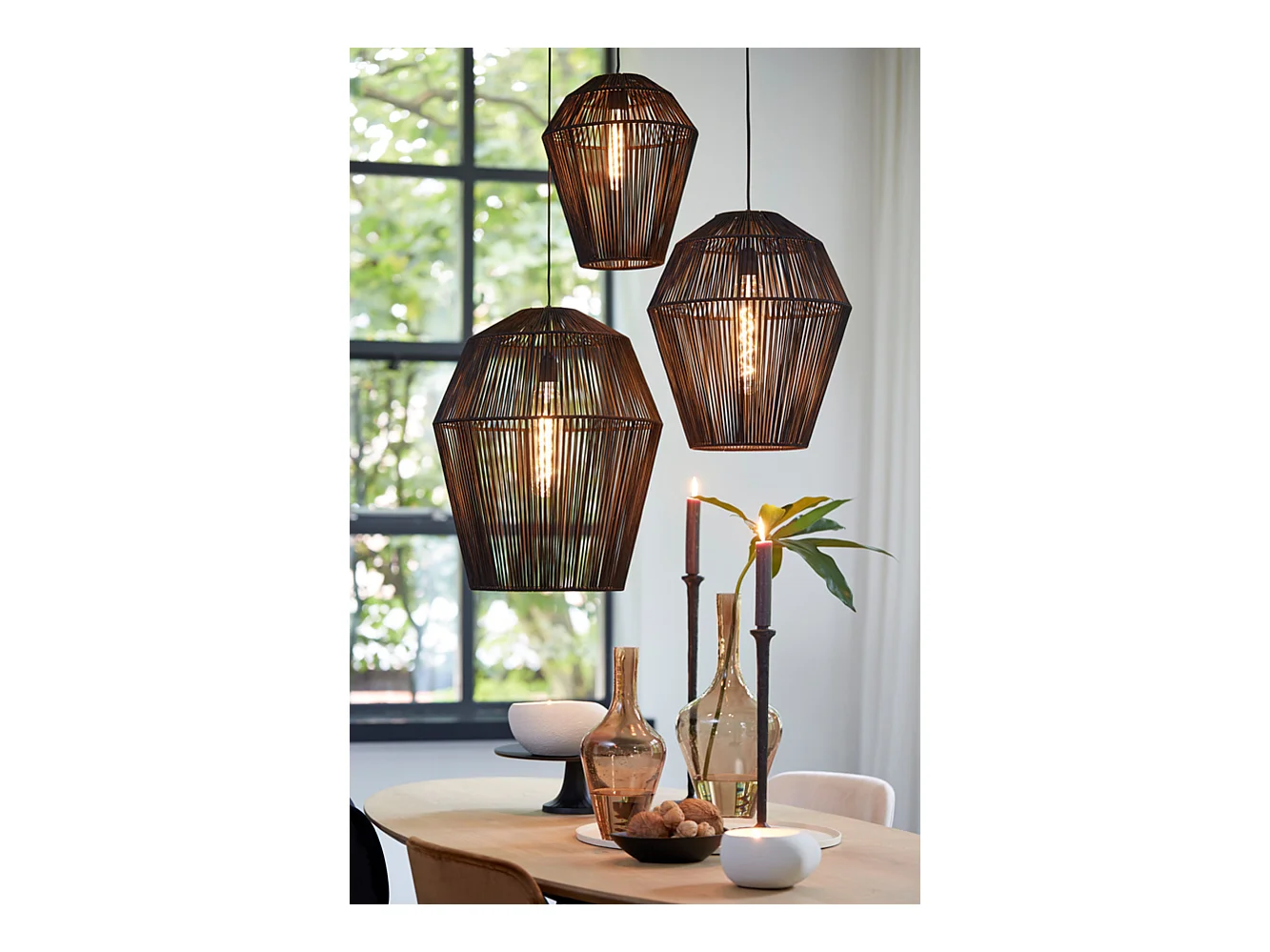 Suspension DEYA - Ø45x56cm - Noir