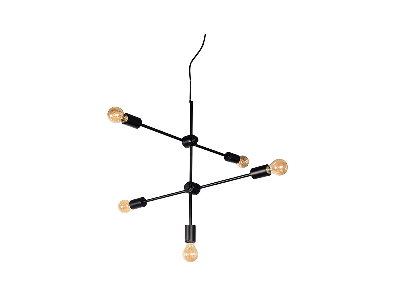 Pendelleuchte Stilo - Schwarz - Metall