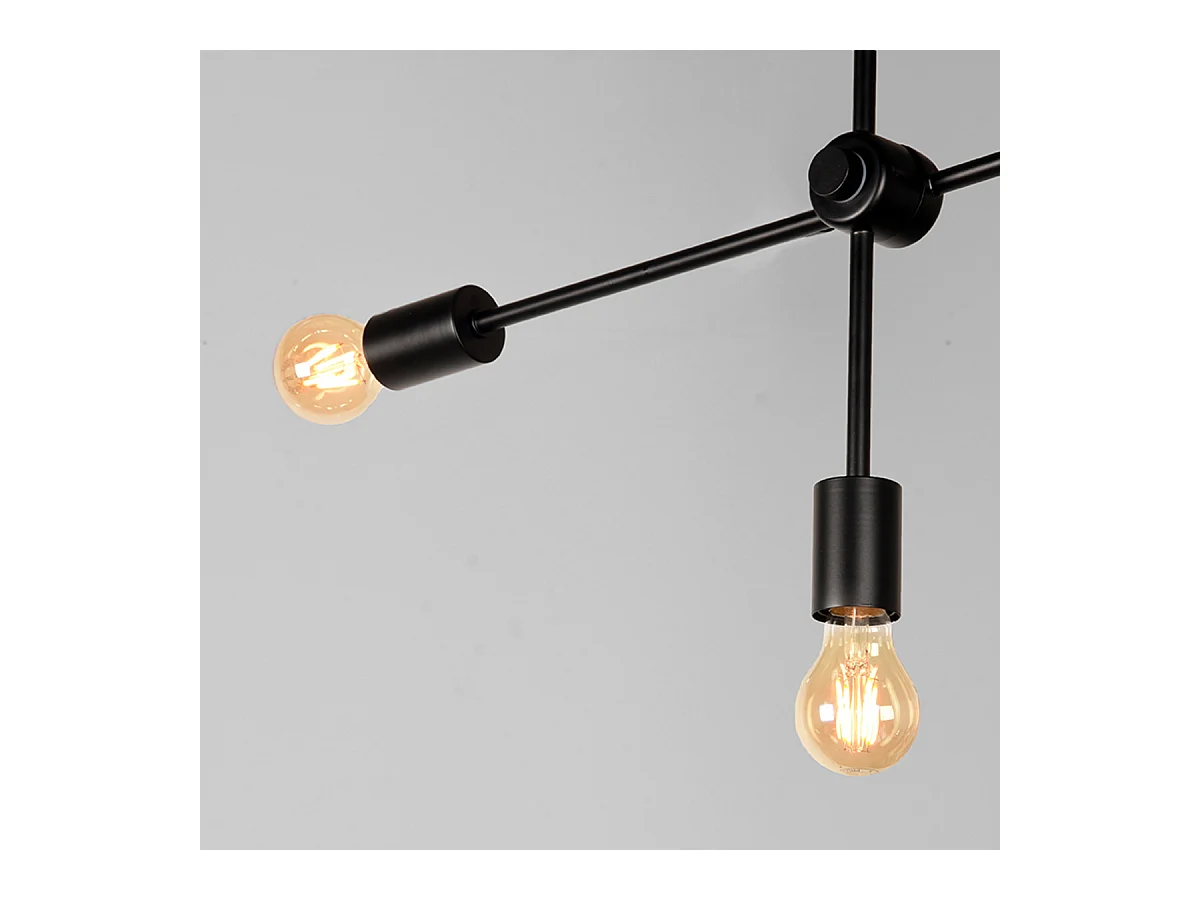 Pendelleuchte Stilo - Schwarz - Metall