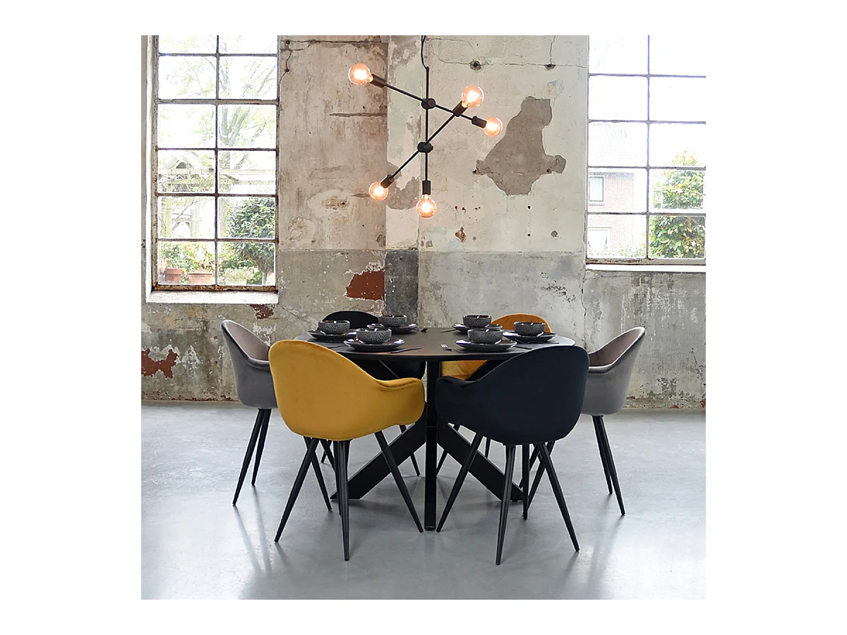 Pendelleuchte Stilo - Schwarz - Metall