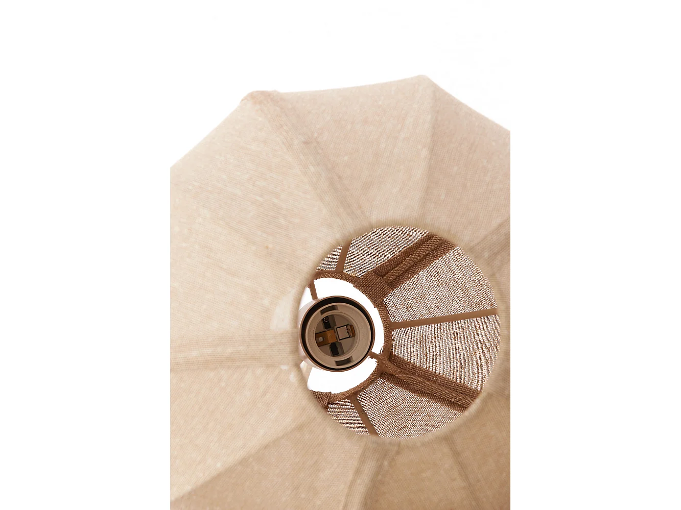 Hanglamp MILATOS - Ø28.5x38cm - Bruin