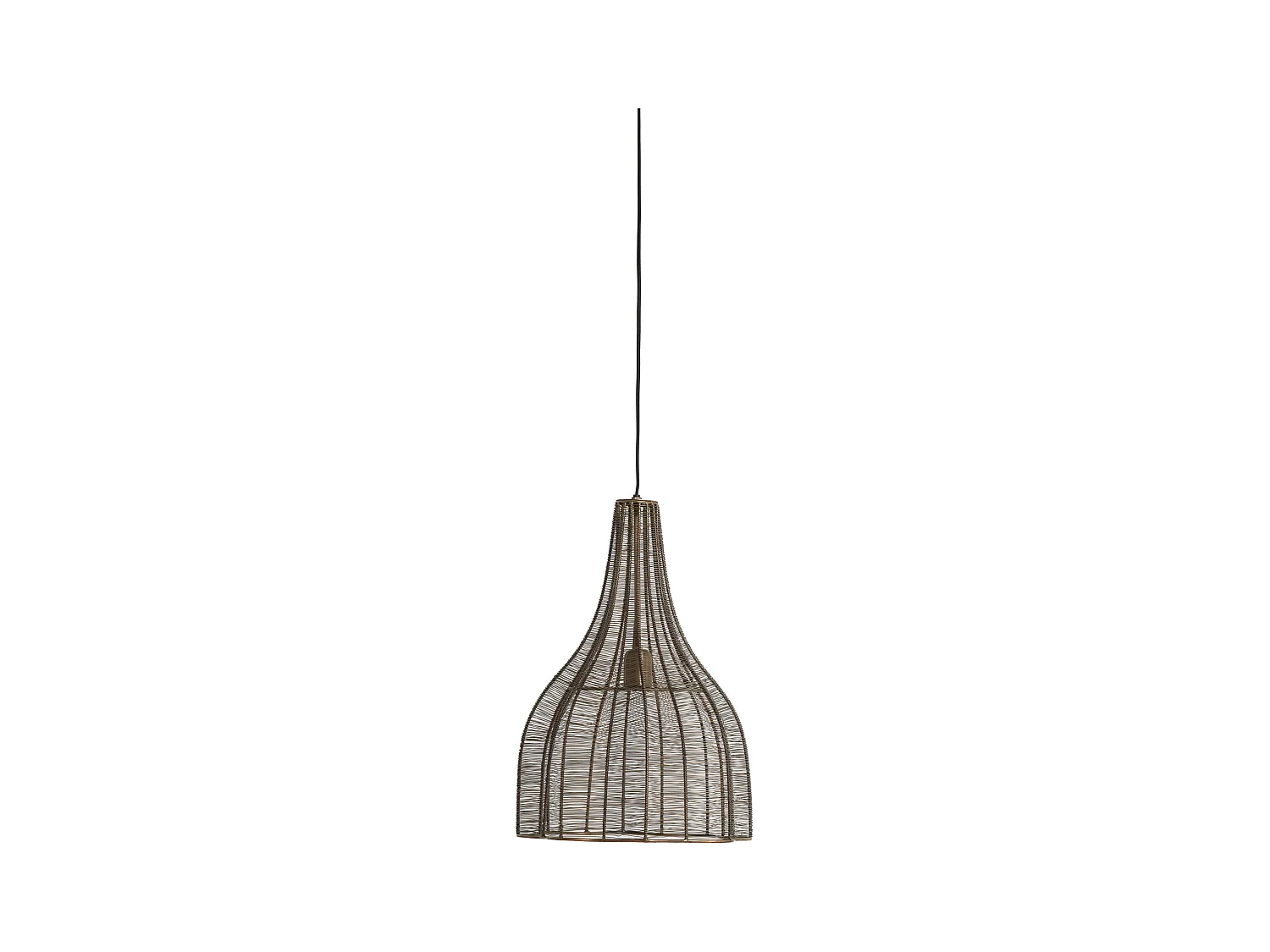 Lampe à suspension MARIAMA - Ø35x50cm - Bronze