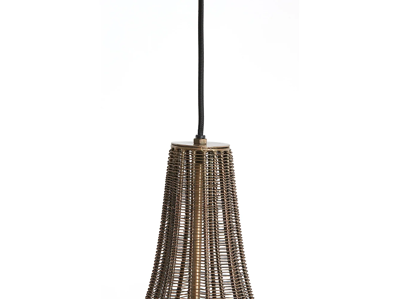 Lampe à suspension MARIAMA - Ø35x50cm - Bronze