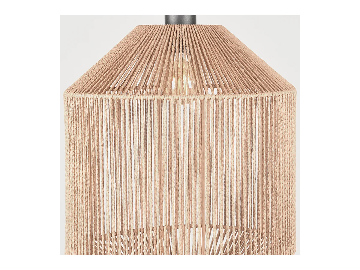 Hanglamp Ibiza - Naturel - Jute - 1-Lichts Cilinder