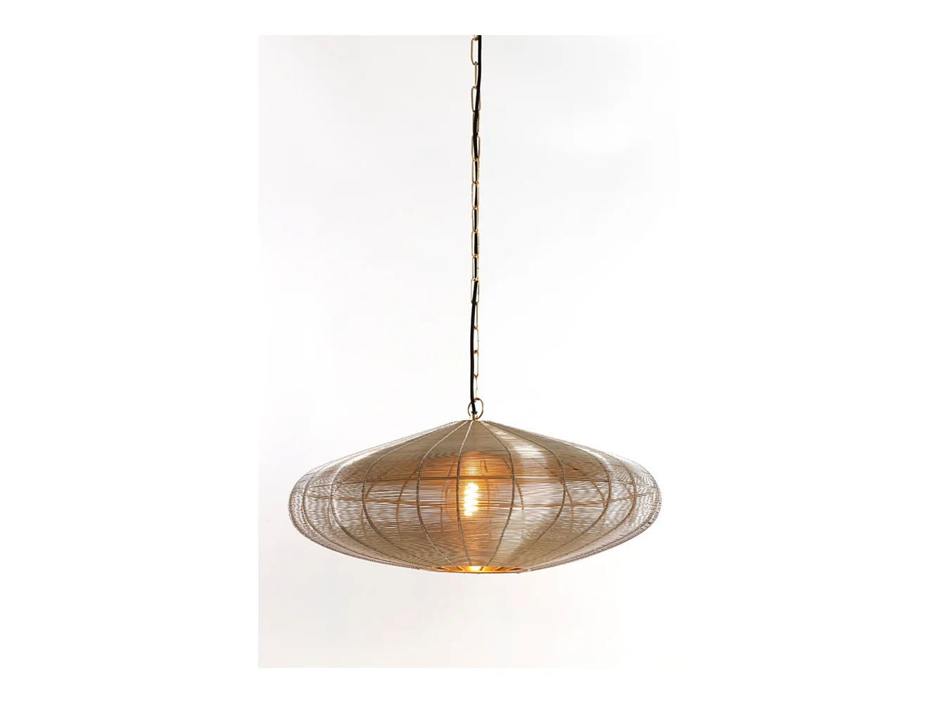 Suspension BAHOTO - Ø60x23cm - Doré