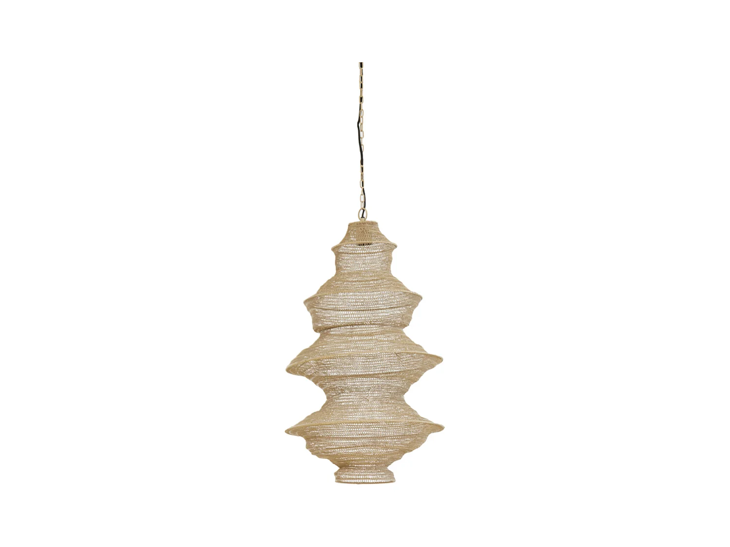 Lampe à suspension NAKISHA - Ø40x70cm - Marron