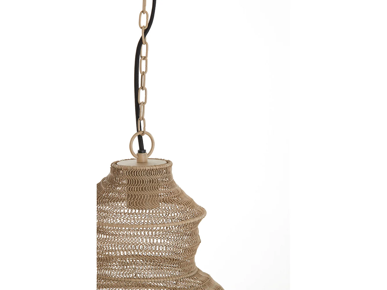 Lampe à suspension NAKISHA - Ø40x70cm - Marron