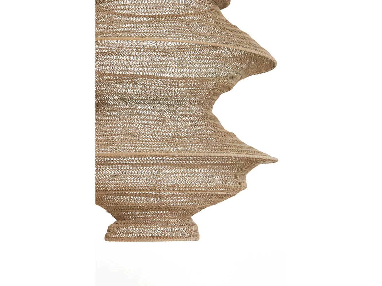 Lampe à suspension NAKISHA - Ø40x70cm - Marron