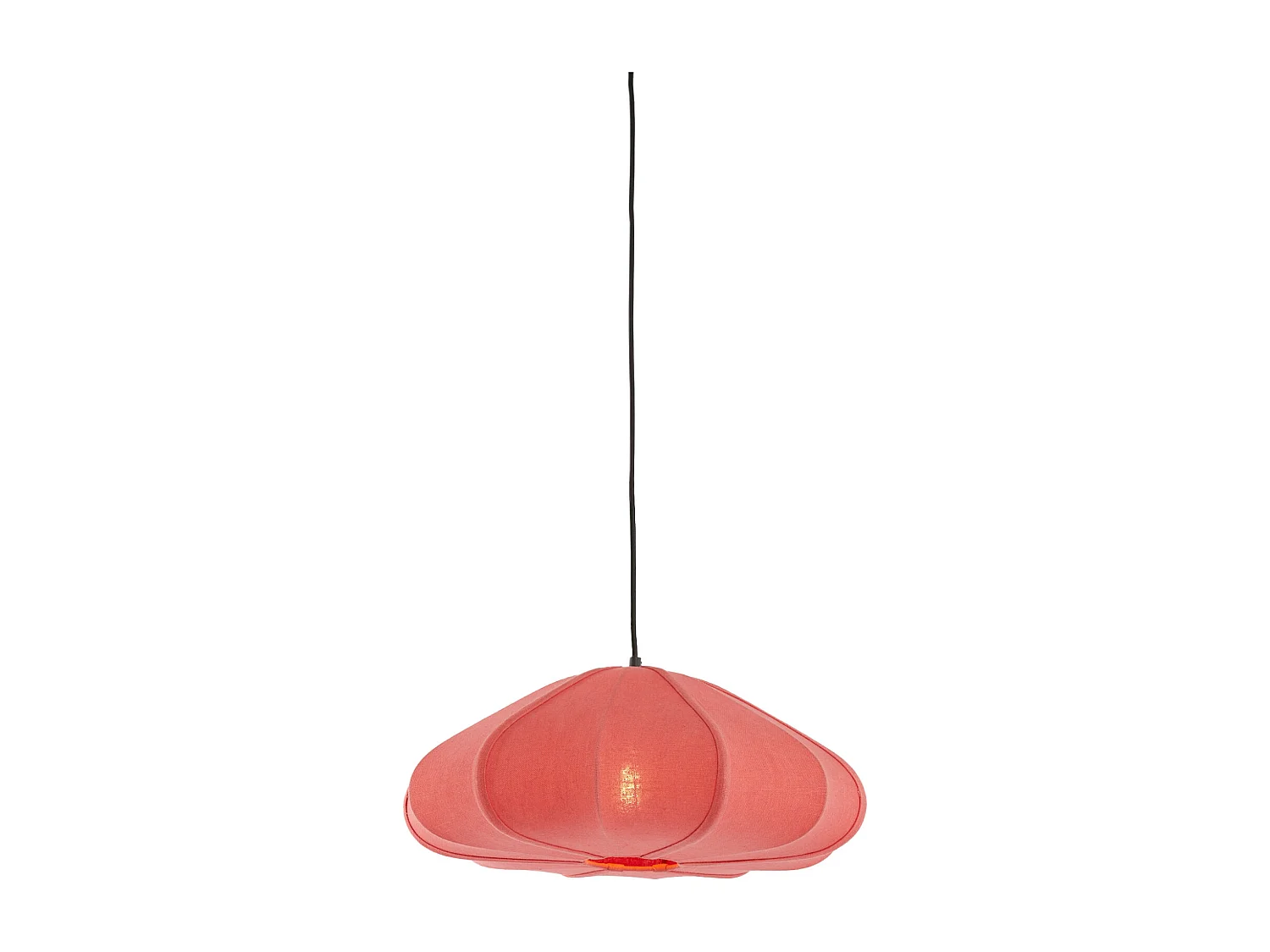 Lampe à suspension CESANO - Ø50x20cm - Rose