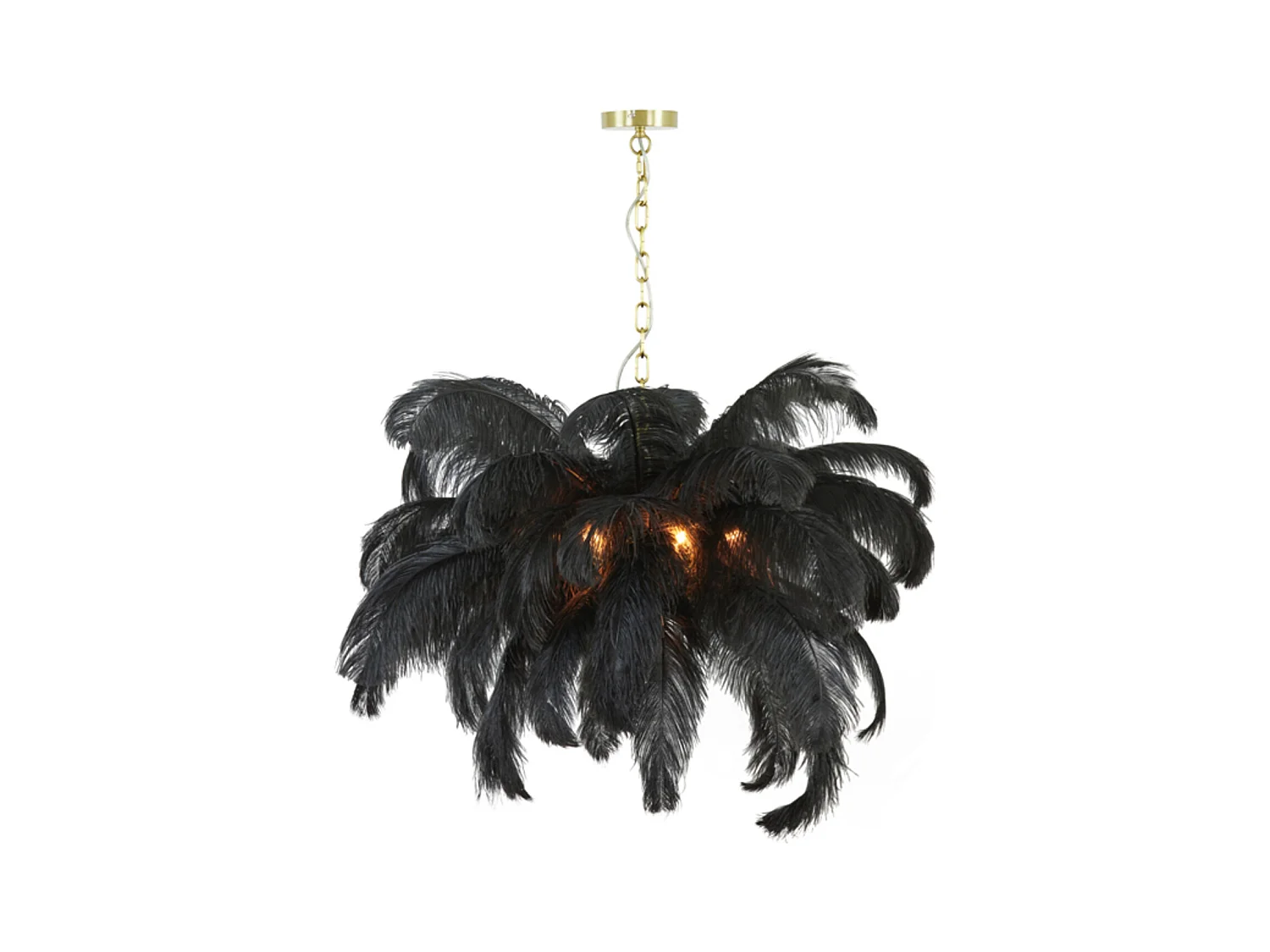 Suspension Feather - 80x80x80 - Noir