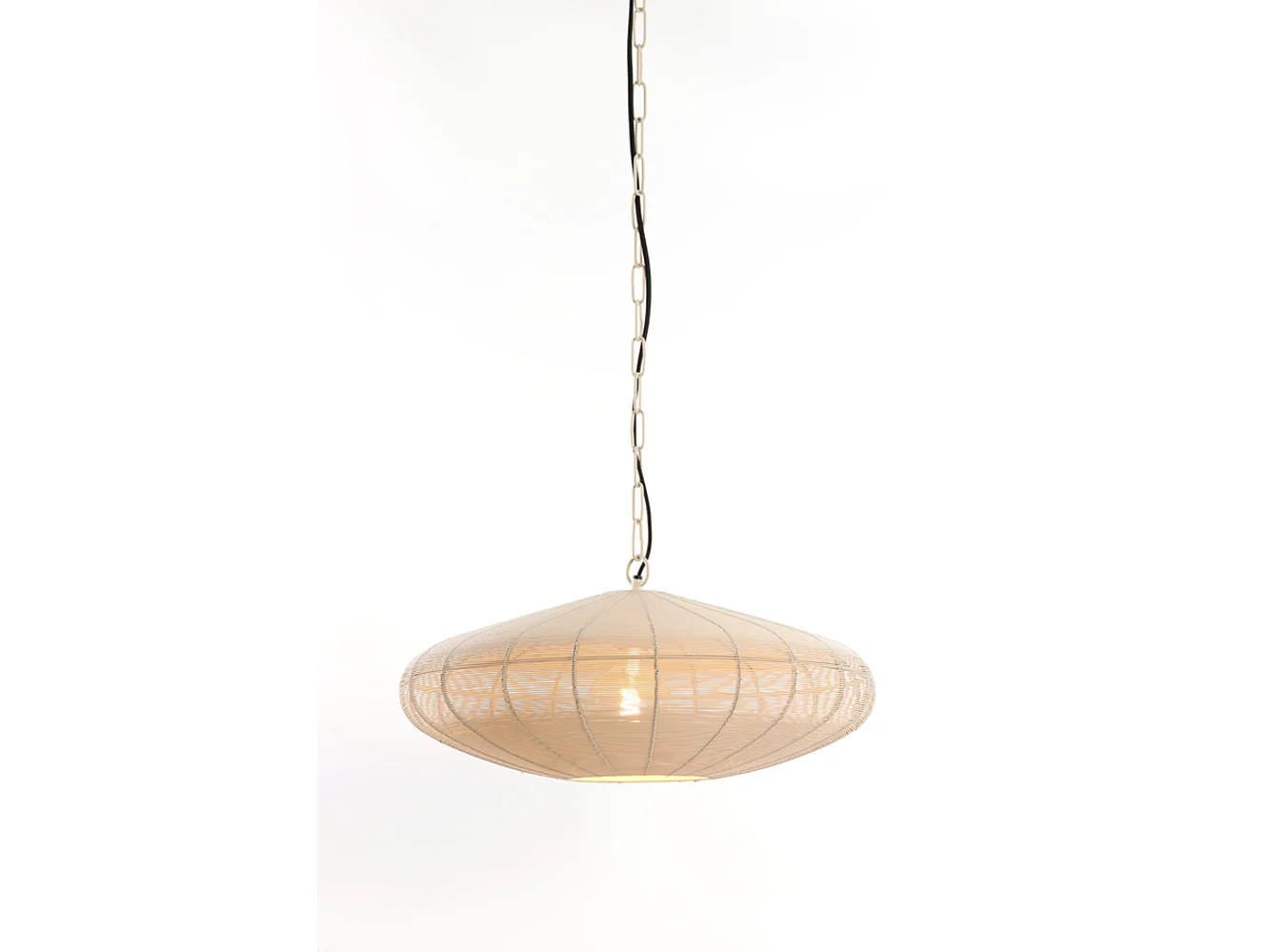 Suspension BAHOTO - Ø51x20cm - Blanc