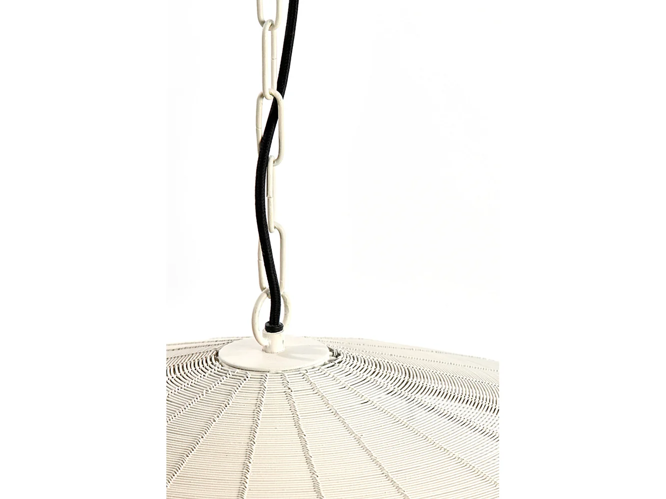 Suspension BAHOTO - Ø51x20cm - Blanc