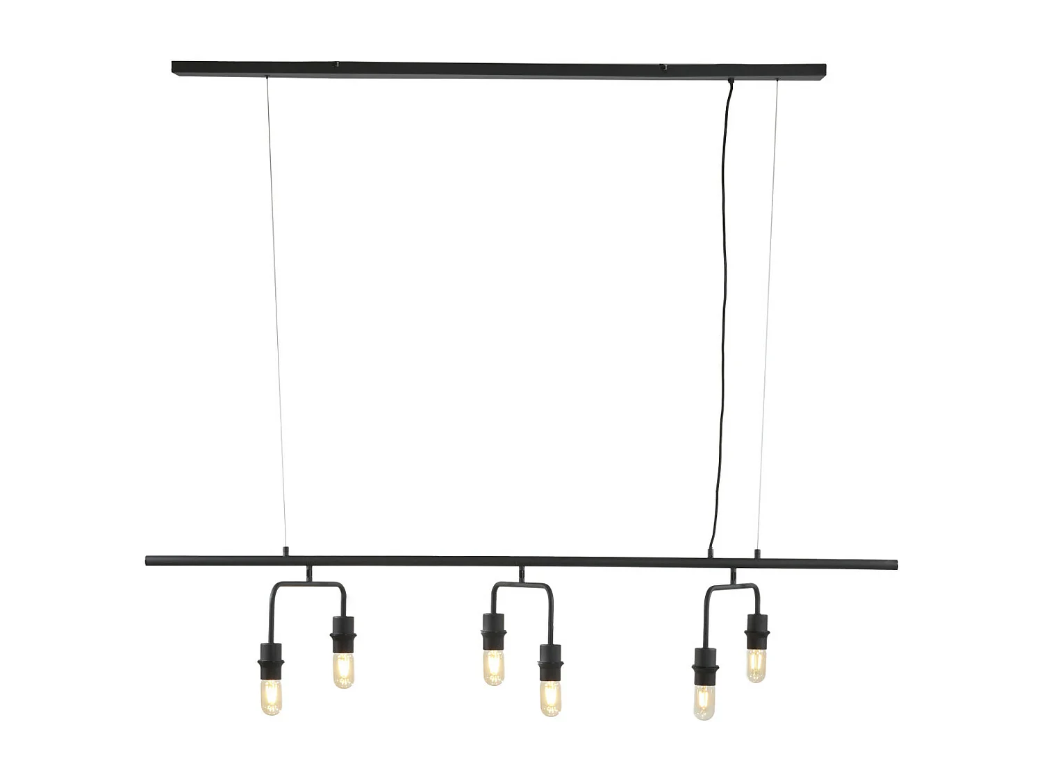 Pendelleuchte EDISA - 160x50x25cm - Schwarz