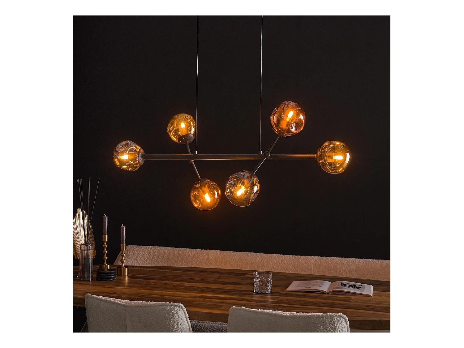 Suspension 6L Molecule Mix - Verre - Noir arctique