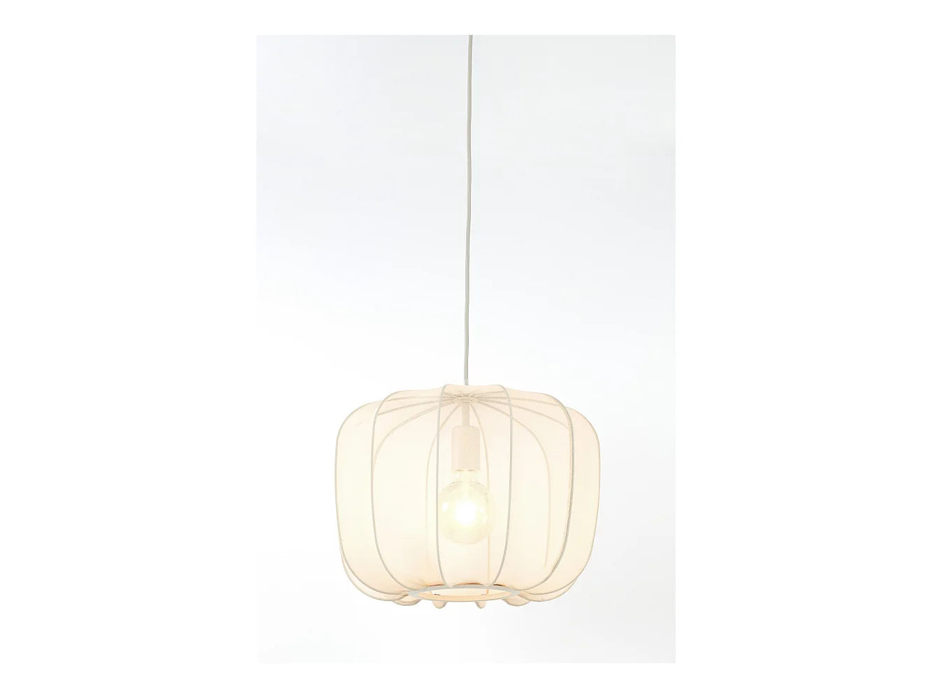 Hanglamp PLUMERIA - Ø40x30cm - Beige