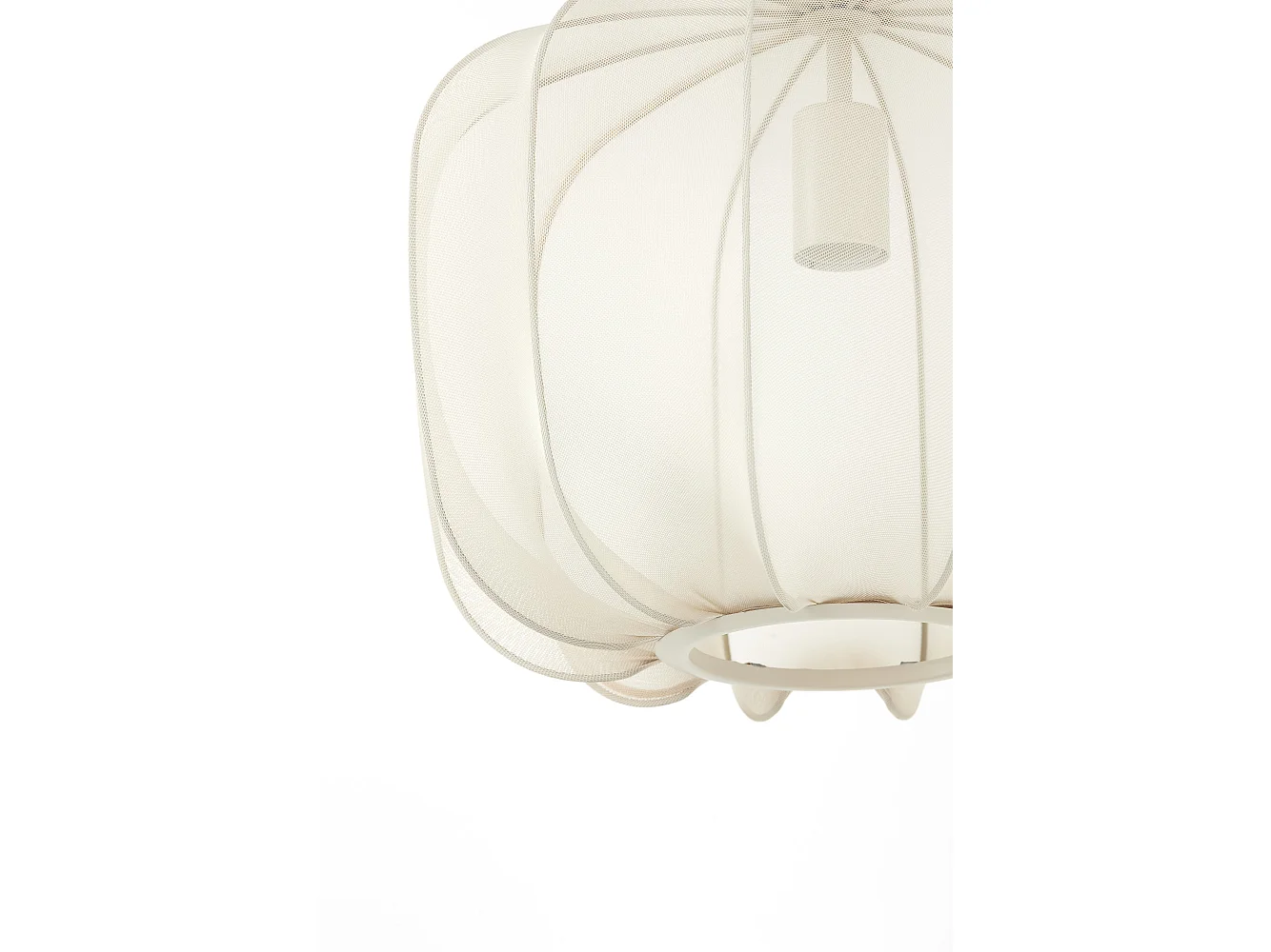 Lampe à suspension PLUMERIA - Ø40x30cm - Beige