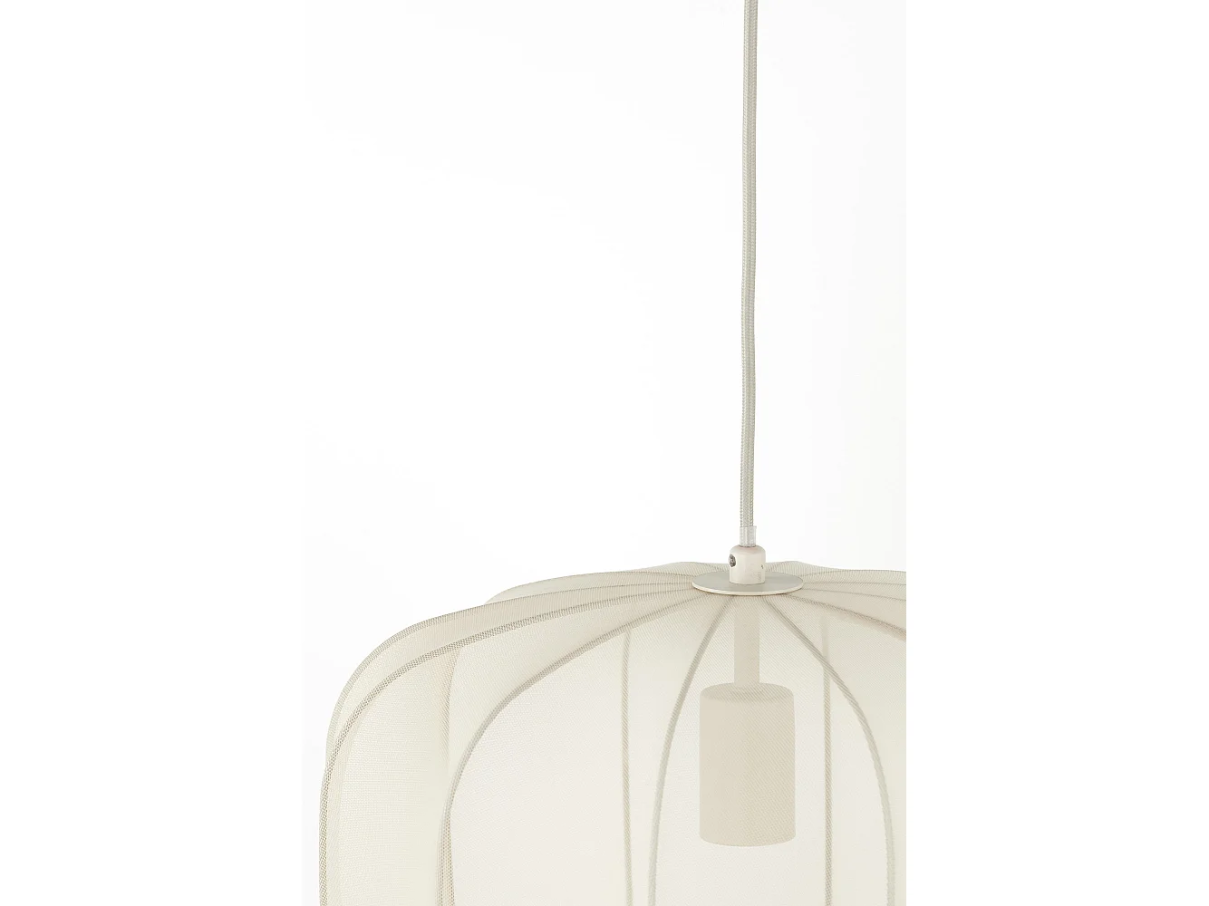 Lampe à suspension PLUMERIA - Ø40x30cm - Beige