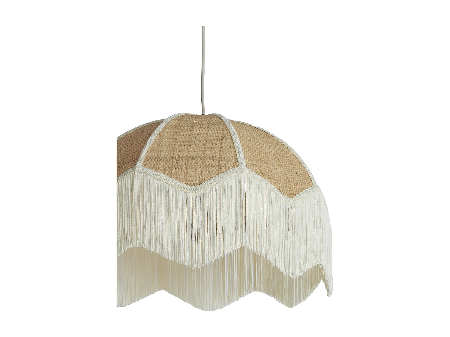 Lámpara colgante MALACIA - Ø50x38cm - Marrón