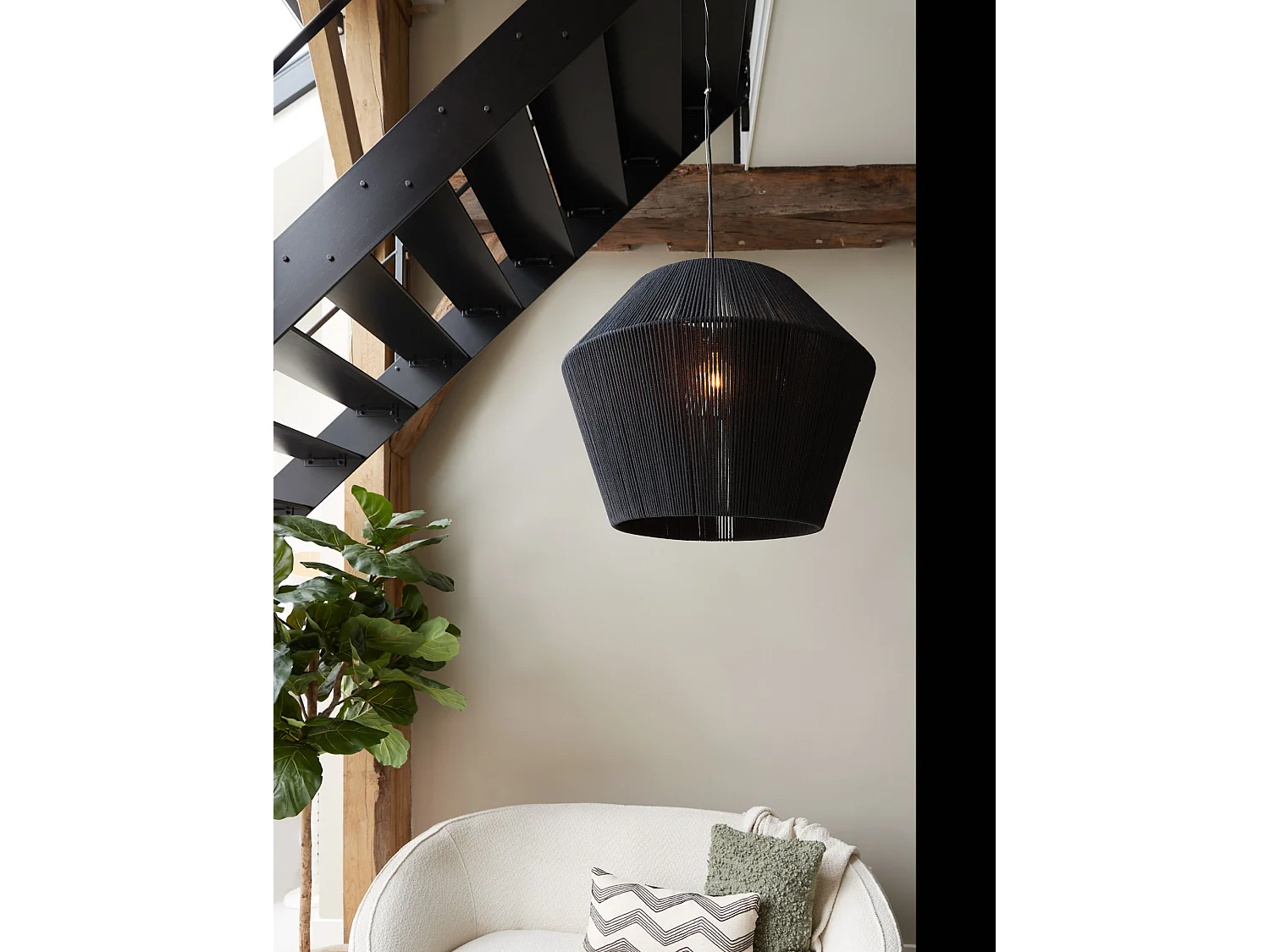 Suspension AGARO - Ø71x58cm - Noir