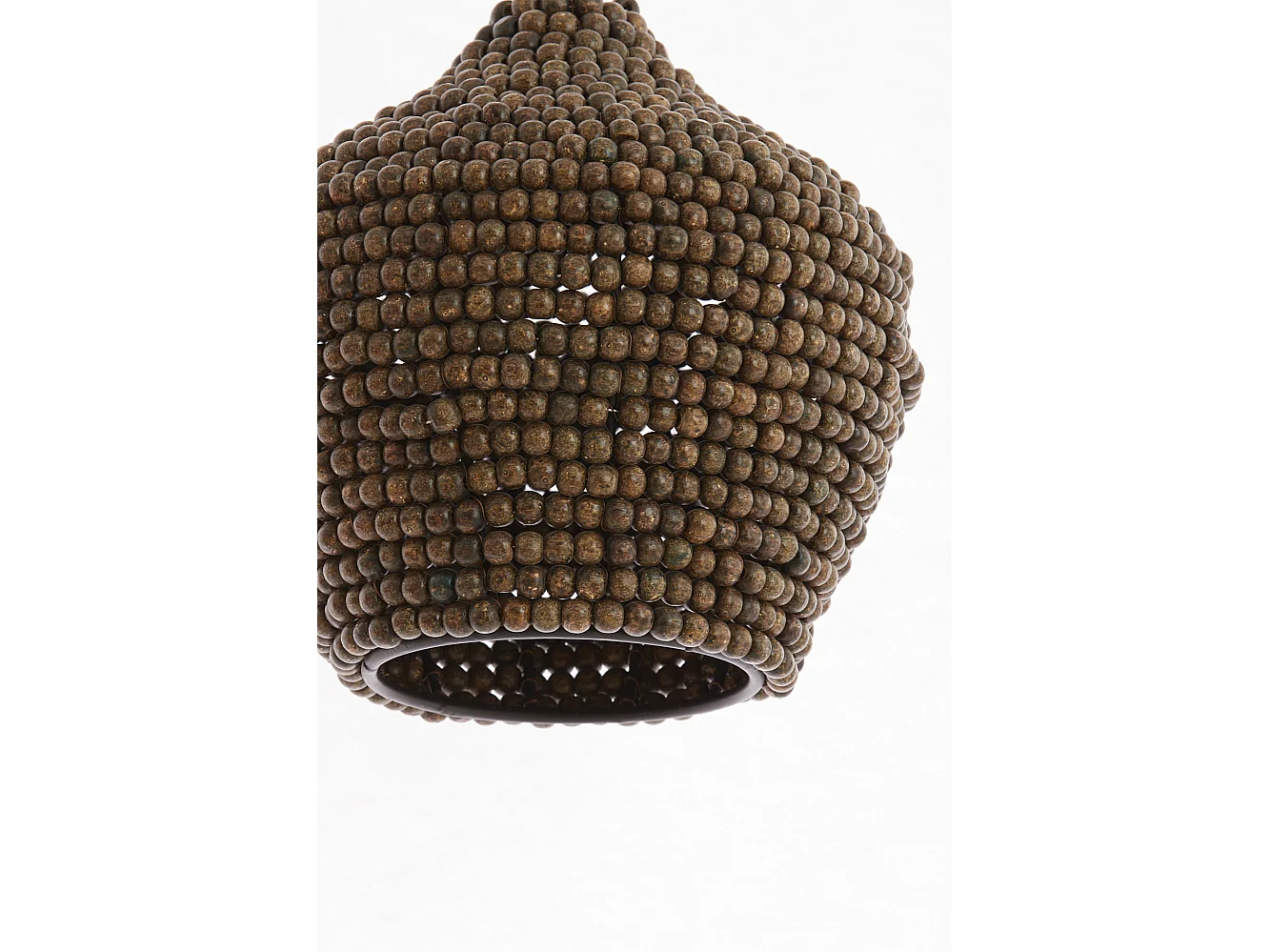 Lámpara colgante KALENGA - Ø21x22cm - Marrón