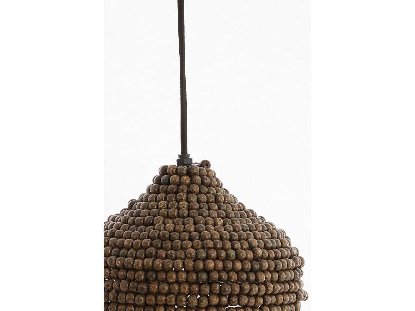 Lámpara colgante KALENGA - Ø21x22cm - Marrón