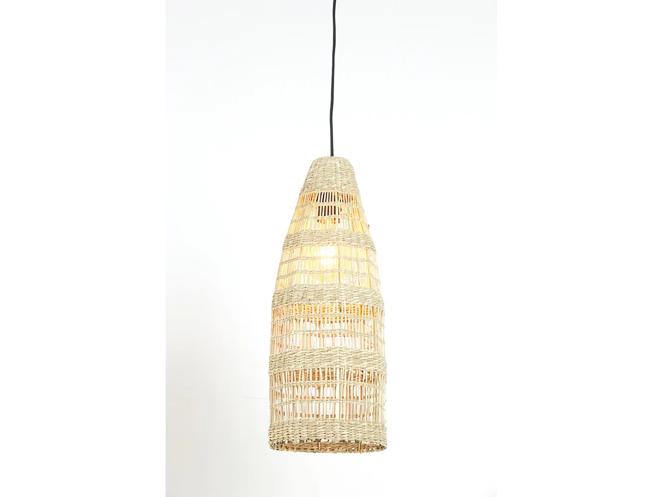 Suspension LATIKA - Ø20x52cm - Marron
