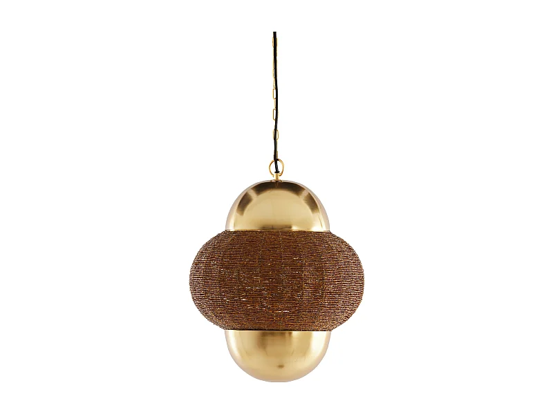 Lampe à suspension CETARA - Ø33x38cm - Marron