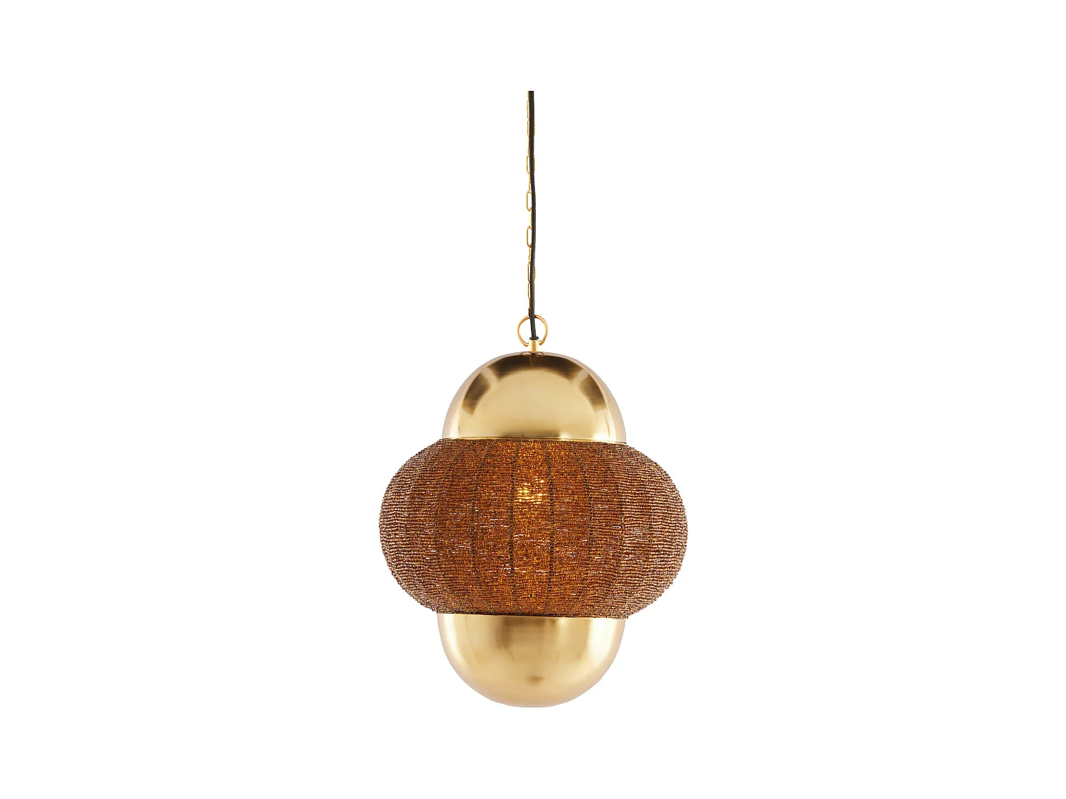 Lampe à suspension CETARA - Ø33x38cm - Marron