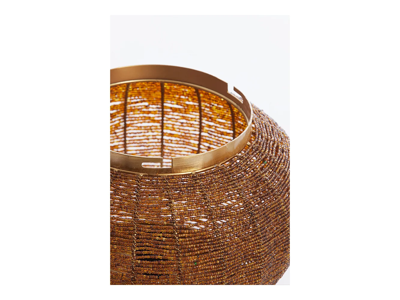 Lampe à suspension CETARA - Ø33x38cm - Marron