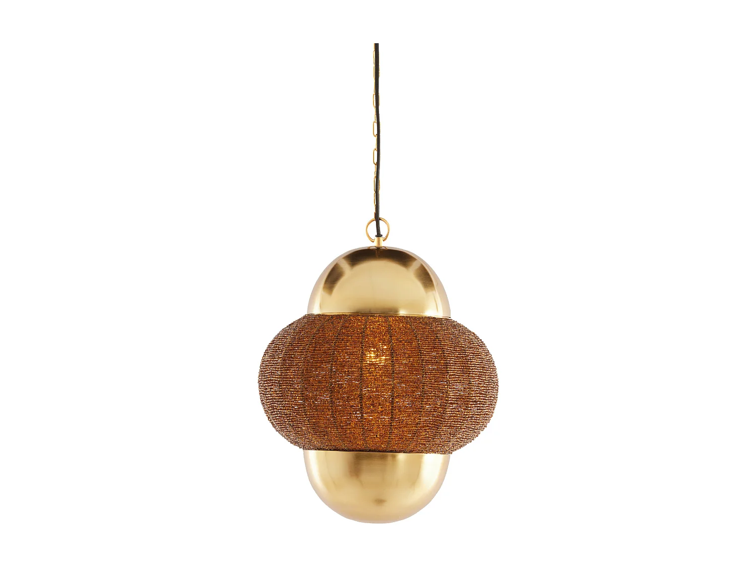 Lampe à suspension CETARA - Ø33x38cm - Marron