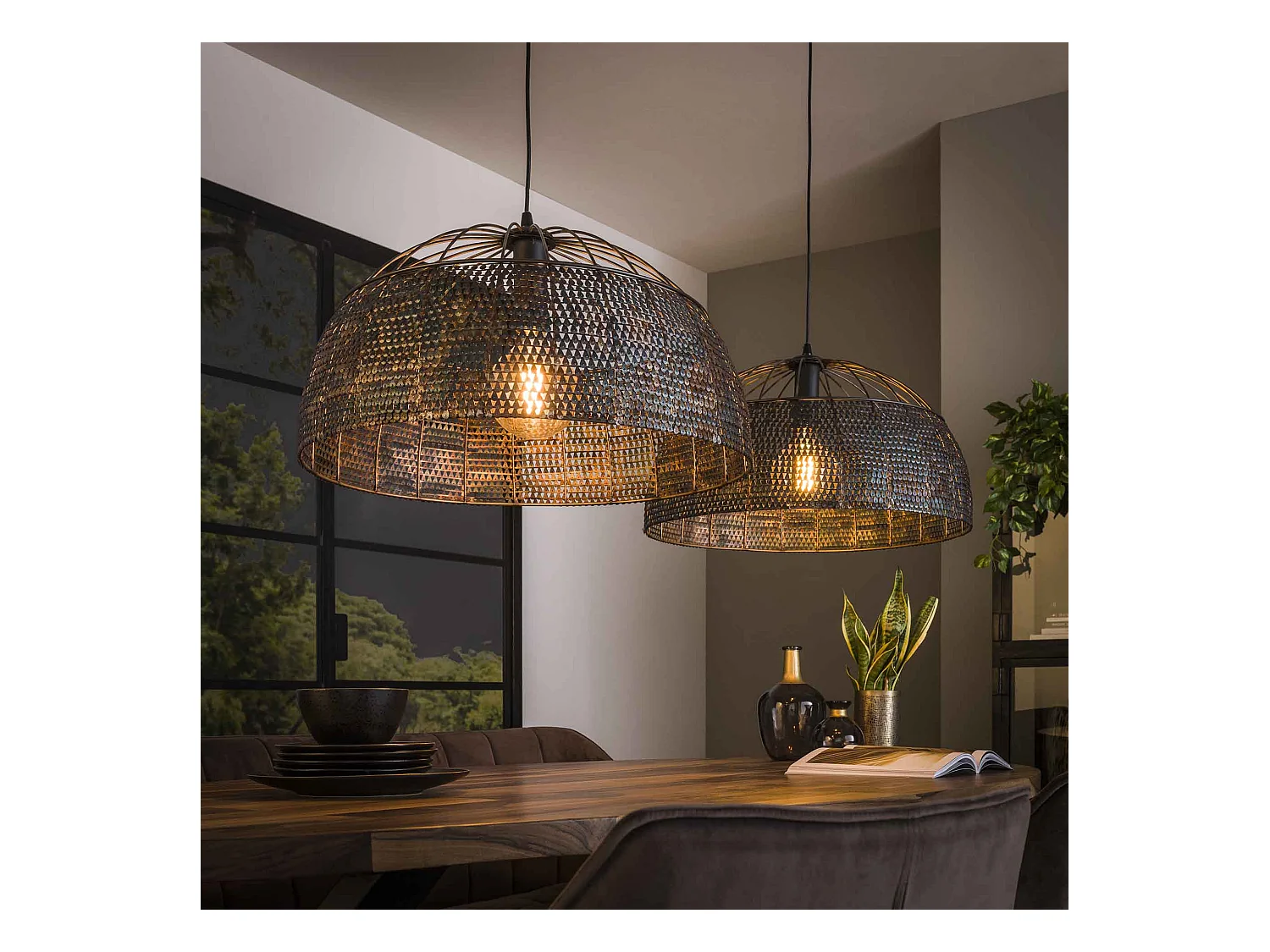 Suspension 2L armor Ø60 / Noir marron