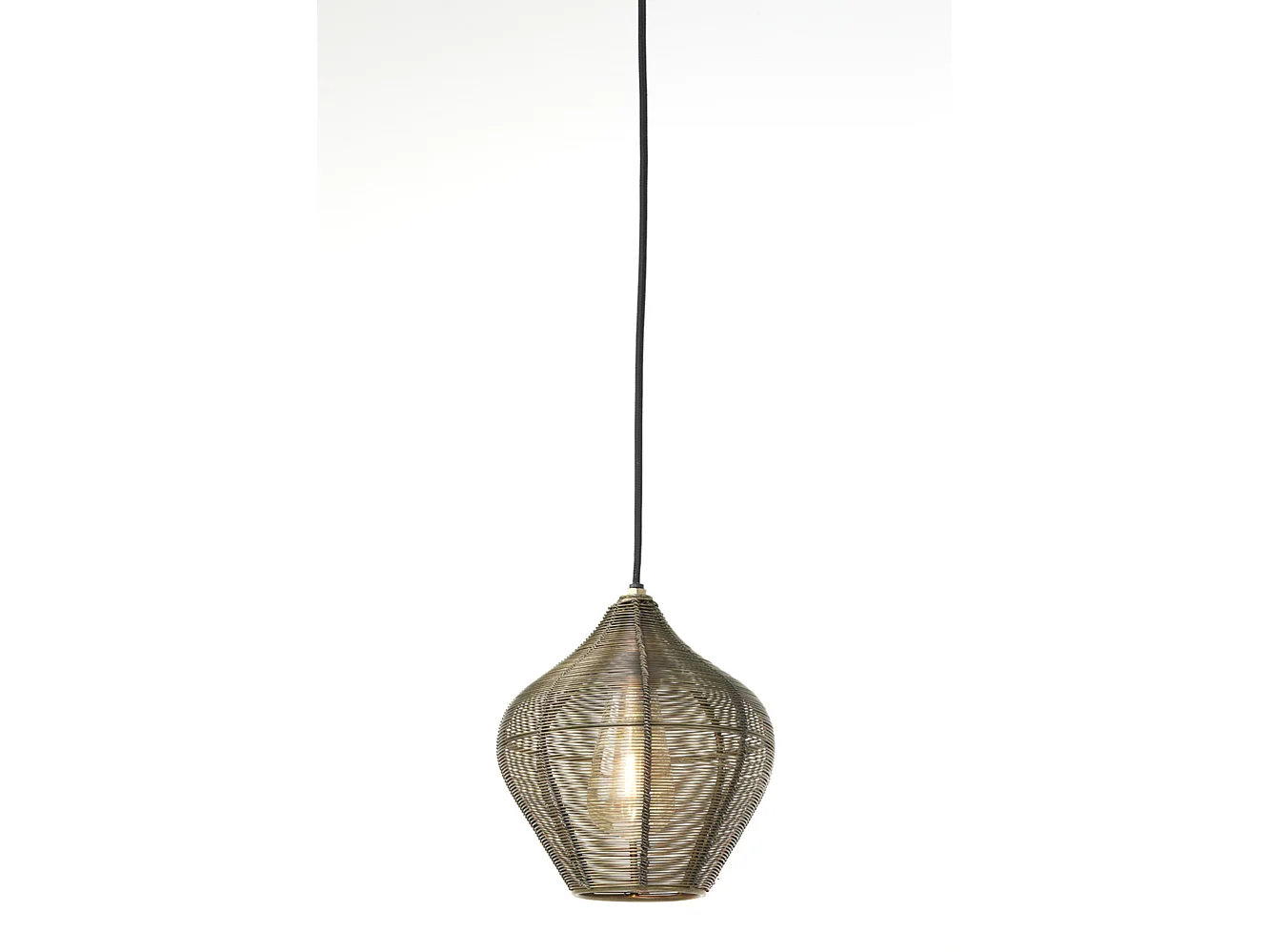 Suspension ALVARO - Ø20x22cm - Bronze