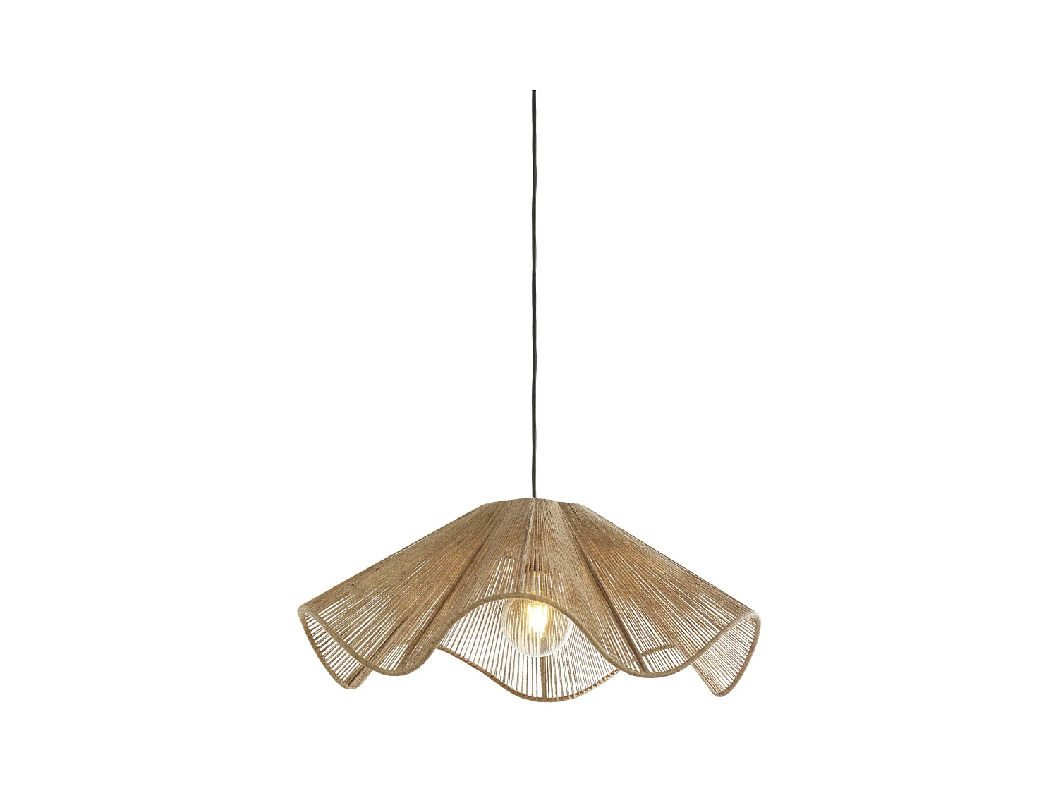 Suspension FODARA - Ø60x24cm - Marron