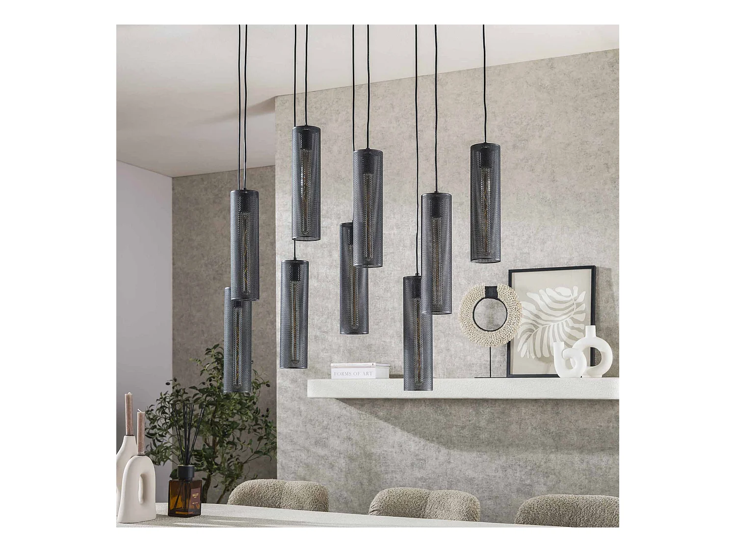 Suspension 5+4 Tube Mesh - Noir Artic