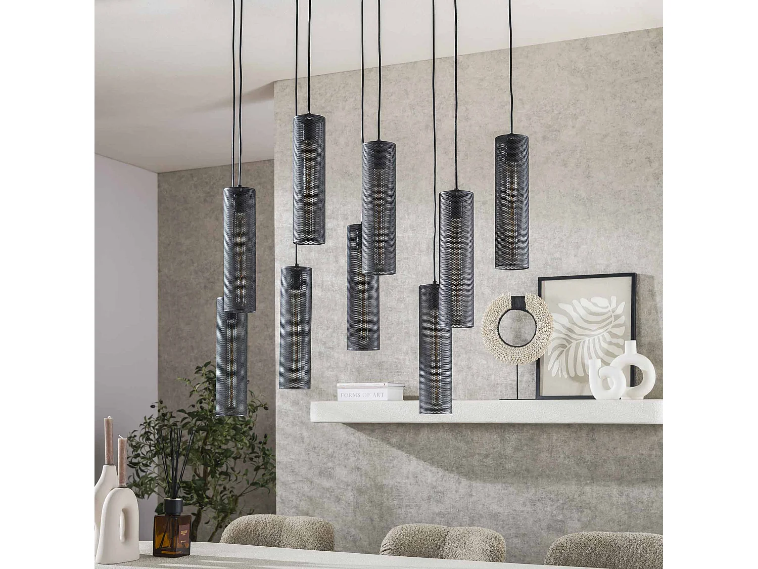 Suspension 5+4 Tube Mesh - Noir Artic