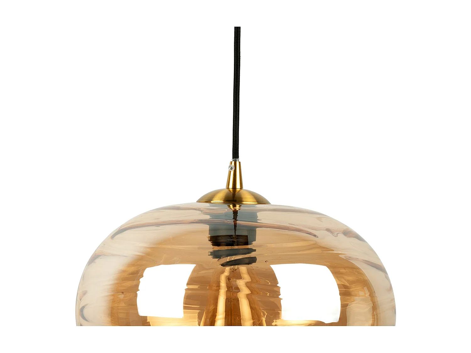 Suspension Glamour Sphere - Brun ambré