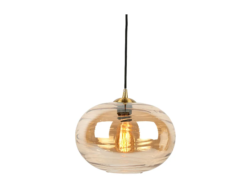 Suspension Glamour Sphere - Brun ambré