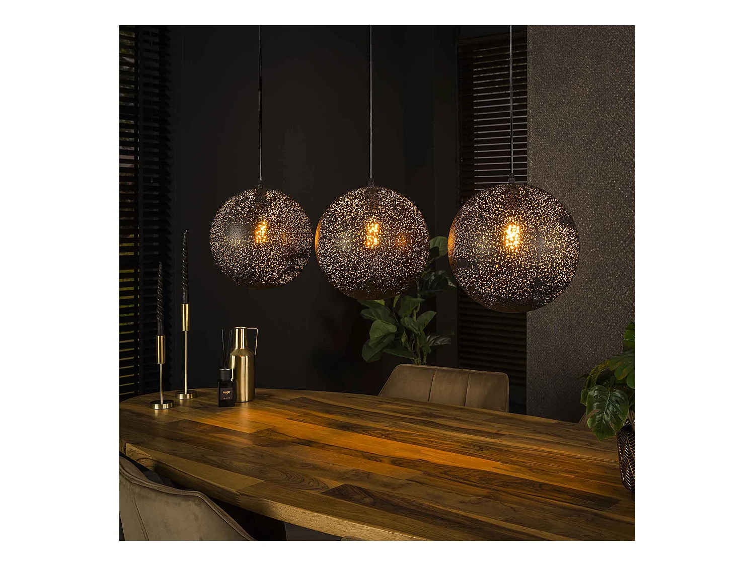 Suspension 3x Ø30 Zip - Noir Artic