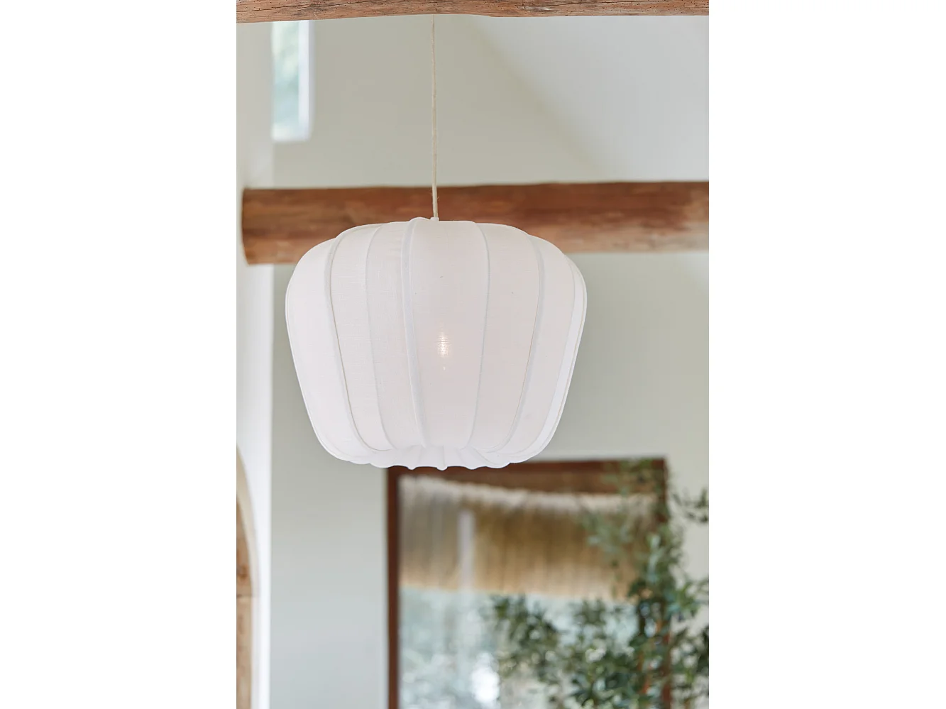 Hanglamp ZUBEDO - Ø60x45cm - Wit