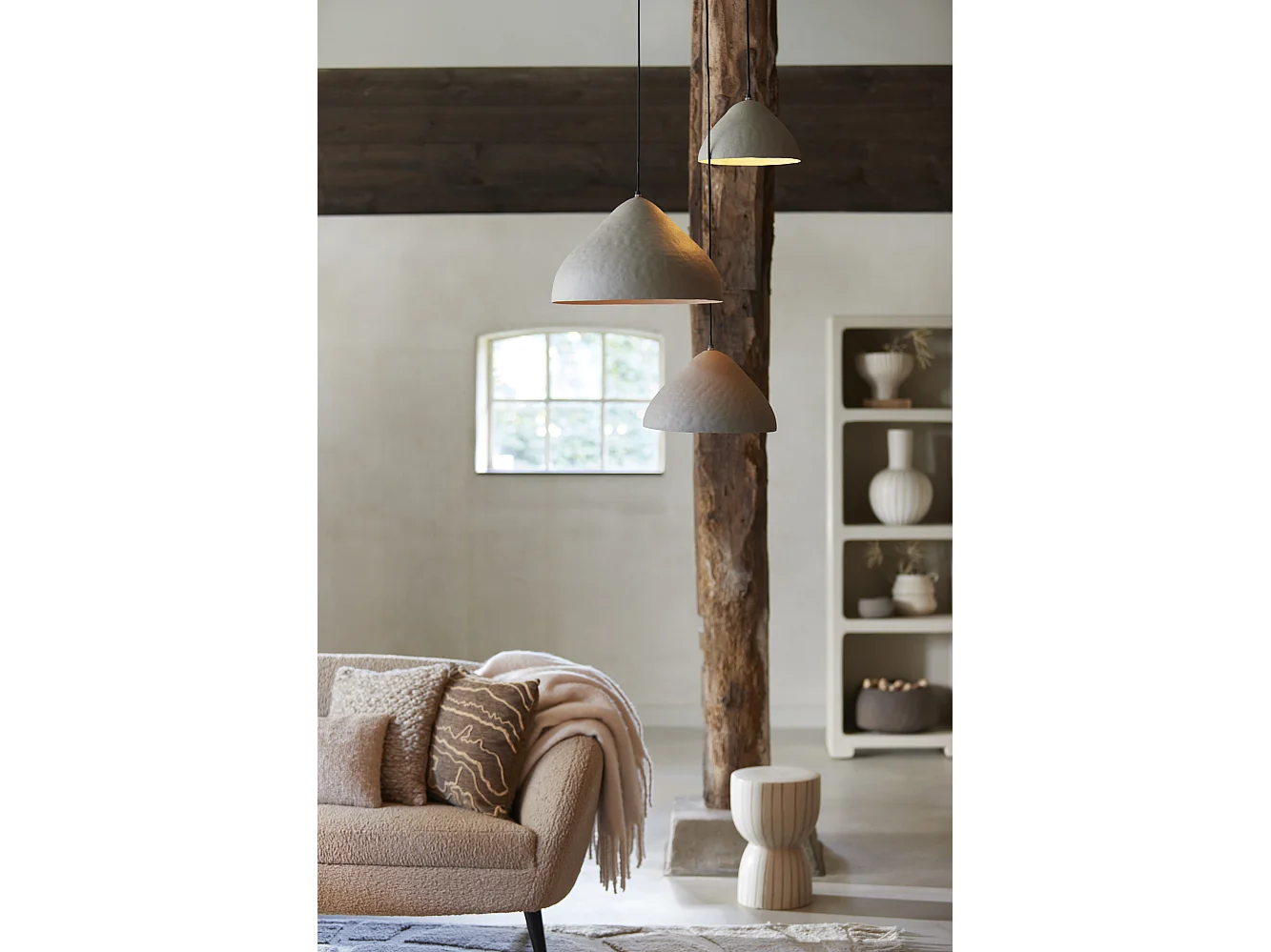 Hanglamp ELIMO - Ø25x15cm - Grijs