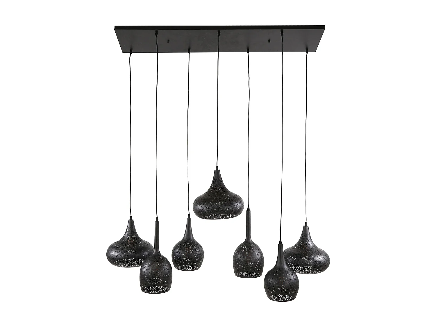 Lámpara colgante 4+3 Zip - Artic Black