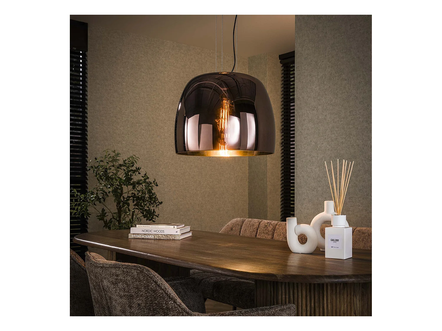 Suspension 1L Drift XL Verre - Verre couleur cuivre