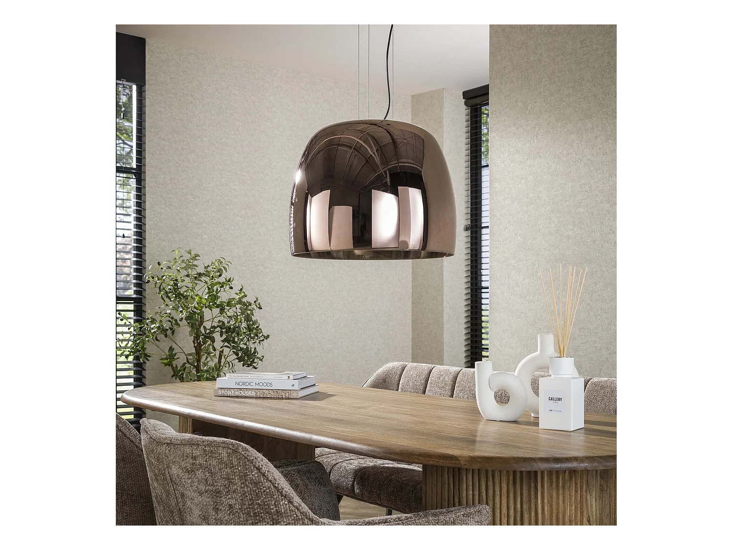 Suspension 1L Drift XL Verre - Verre couleur cuivre