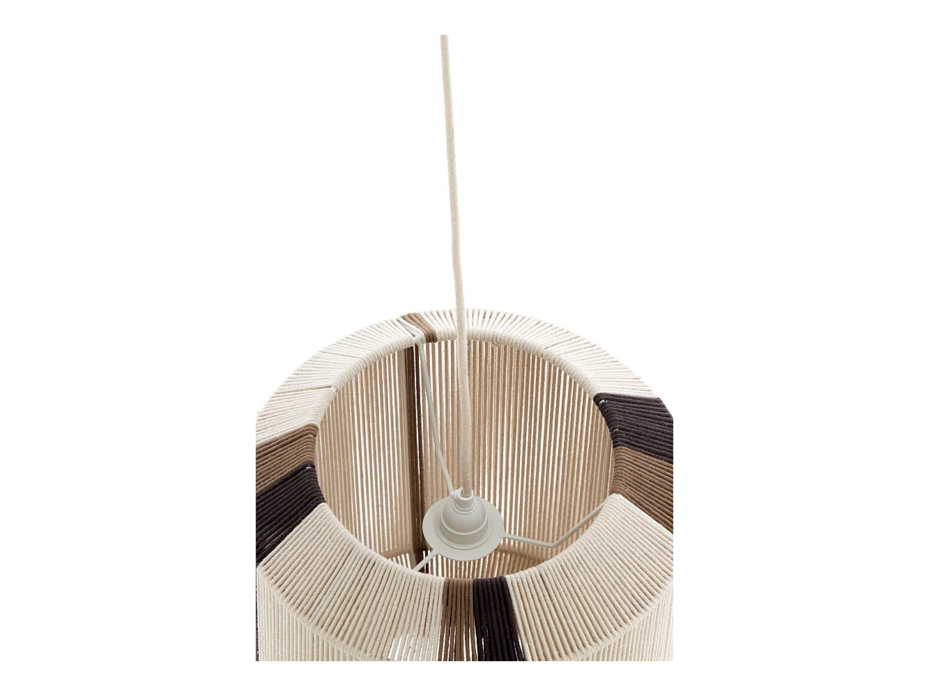 Suspension KOZANA - Ø36x43cm - Blanc